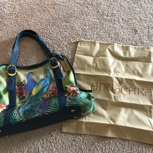 Anuschka Hand Painted Handbag - Picture 6 of 6